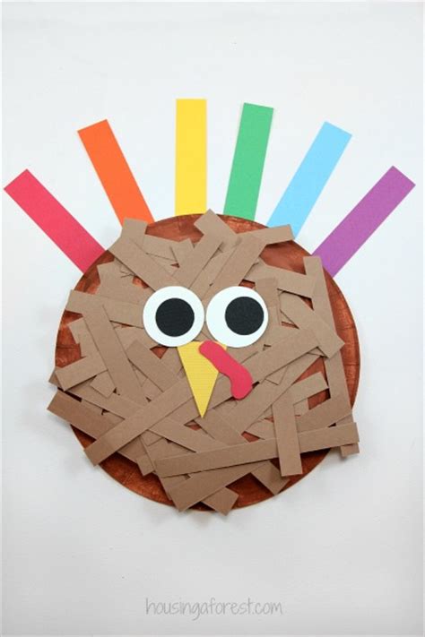 Paper Plate Turkey Housing A Forest