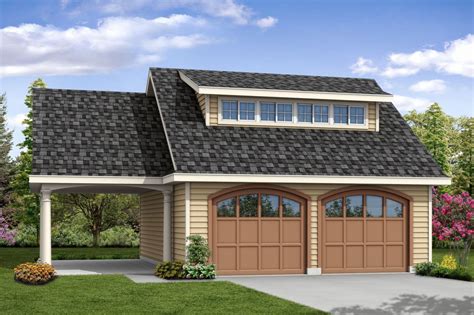 This Traditional Detached Garage Plan Can House Up To Two Cars Inside