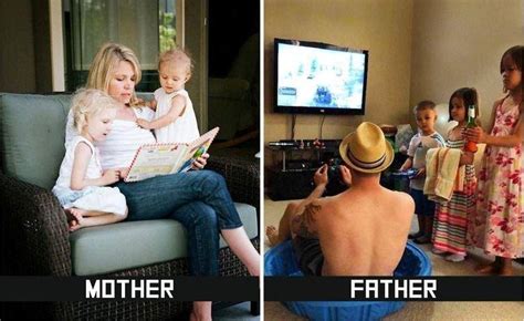 10 Differences Between Mothers And Fathers Displayed In Pictures Which