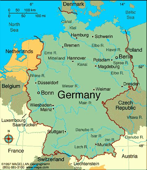 Mapa de Alemania Imagen | Mapa de Alemania Ciudades