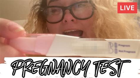 Live Pregnancy Test Youtube
