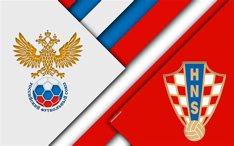 Download Wallpapers Russia Vs Croatia 4k Material Design Round 8