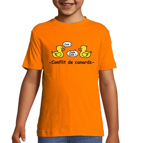 T Shirt Enfant Conflit De Canards