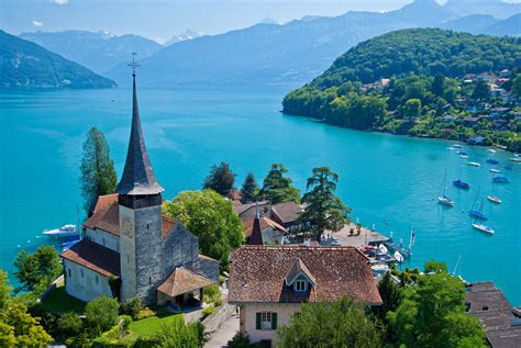 Climb A Castle Tower In The Swiss Lakeside Village Of Spiez — The Cat
