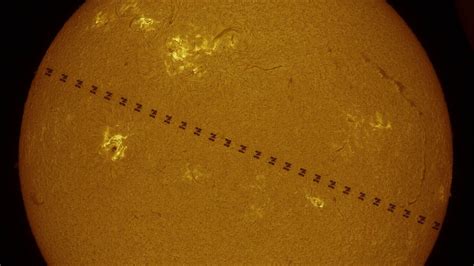 Watch The Space Station Zip Across The Sun Incredible New Views From