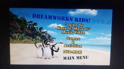 Madagascar Dreamworks Kids Dvd Menu 2005 Youtube
