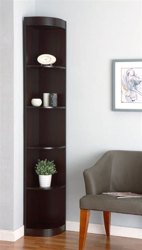 Then take a look at these narrow bookcases. Top 25+ Corner Bookshelf and Corner Bookcase Review