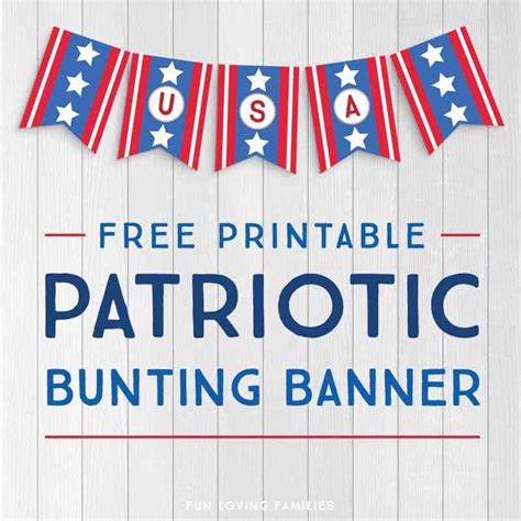 Printable Patriotic Banner With Alphabet And Numbers Free Printable