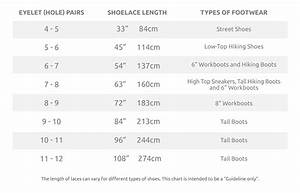 Lace Length Guide For Shoelaces And Boot Laces Ironlace