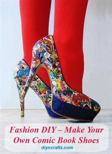 Fashion Diy Make Your Own Comic Book Shoes Diy And Crafts