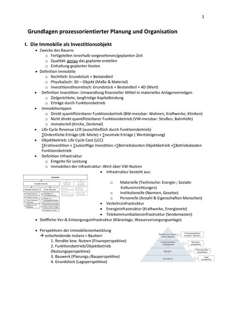 Gp Po Zusammenfassung Grundlagen Prozessorientierter Planung Und