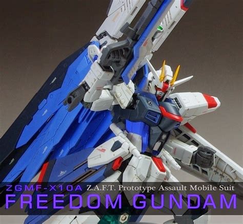 Painted Build Rg 1144 Zgmf X10a Freedom Gundam The Sacred Wing