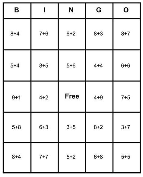 Math Bingo Free Cards Learn How To Play And Print For Free