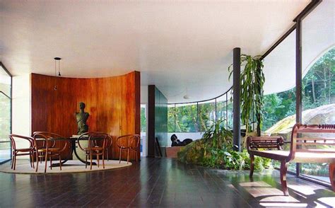 The Oscar Niemeyer Das Canoas House Is A Perfect Example Of Organic