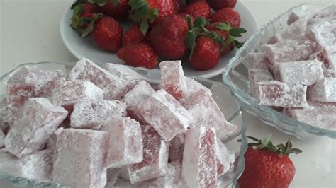 Strawberry Turkish Delight Çİleklİ Lokum Youtube