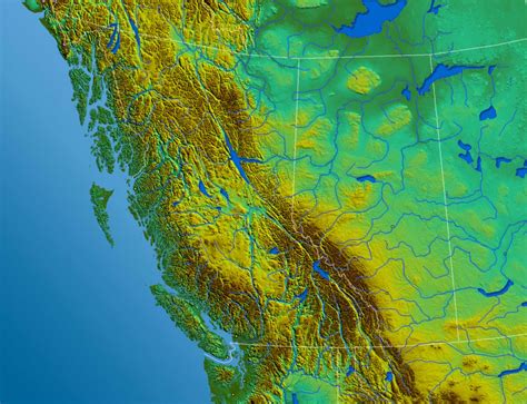 Topographic Map Of Bc Canada