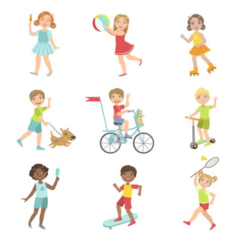 Noticias de ultima hora de actualidad nacional e internacional sobre economia, politica, deportes, tecnologia, radio y television Conjunto de actividades al aire libre para niños | Vector ...