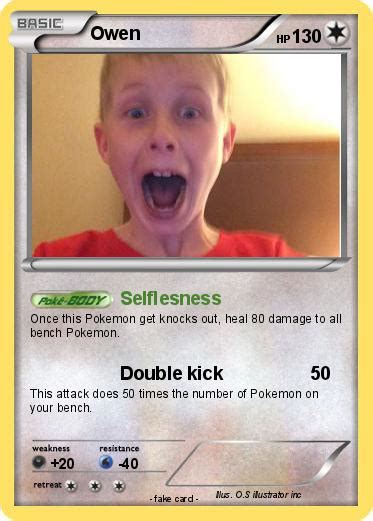 Pokémon Owen 459 459 Selflesness My Pokemon Card