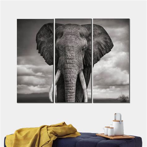 Elephant Black Canvas Elephant Canvas Prints Canvas Pictures For Living