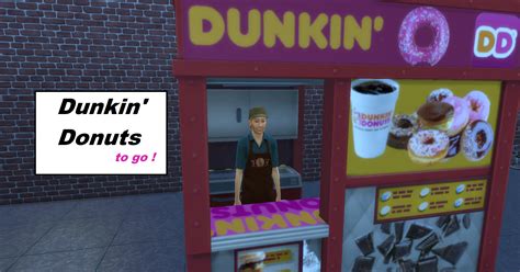 Dunkindonuts To Go Mod Sims 4 Mod Mod For Sims 4