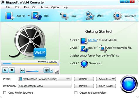Bigasoft Webm Converter Webmvp8 Encoder And Decoder Is Here