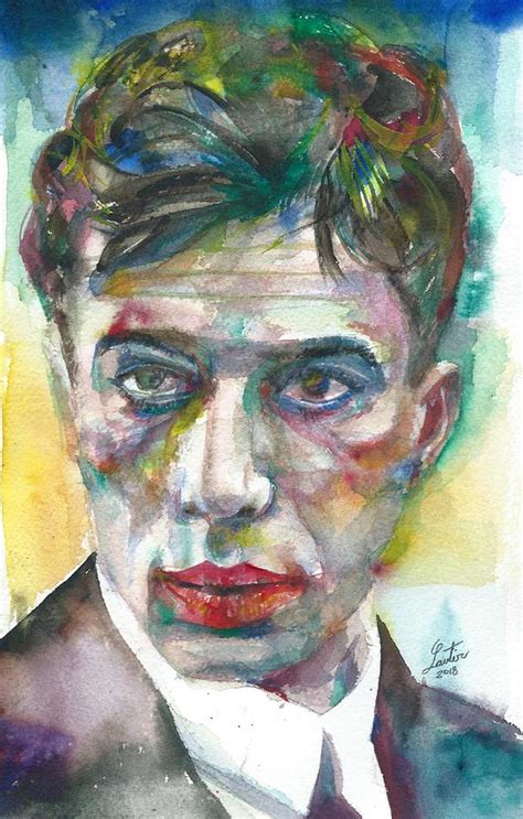 Boris Pasternak Watercolor Portrait1 Painting By Fabrizio Cassetta