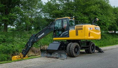 New John Deere 190g W And 230g W Wheeled Excavators Bring Mobility To