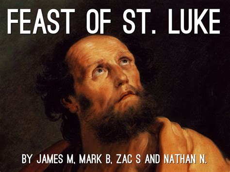 Feast Of St Luke By James Madrisa