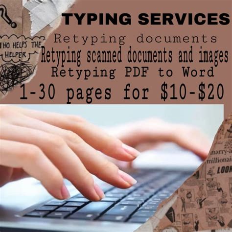 Do A Fast Typing Job Retype Scanned Documents And Images By