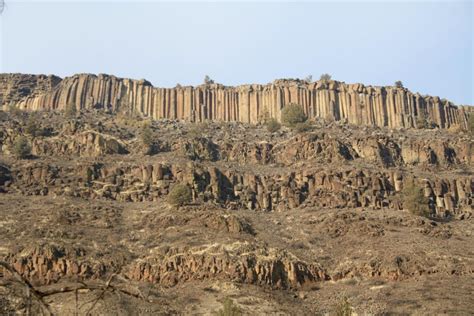 Beautiful Trout Creek Basalt Columns Near Madras Oregon Geology