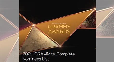 Grammys 2021 Complete List Of Nominees Telangana Today
