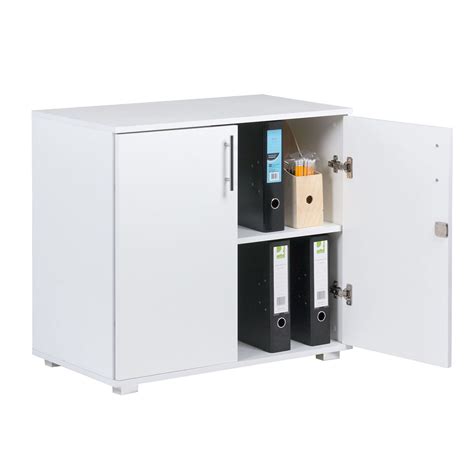 Sd Iv07 White 2 Door Storage Cabinet Locking Doors 750mm