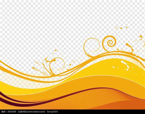 Wave Borders Yellow Circle Waves Png PNGWing