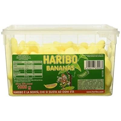 Barattolo Caramelle Maxi Bams Banane Haribo Gusto Frutta