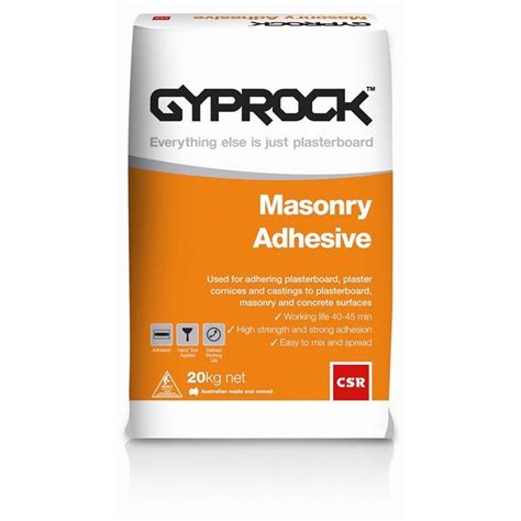 The fast, easy, and free way to find help online for all of your home projects. Gyprock Drywall Masonry Adhesive 20kg - MADEX PLASTER ...