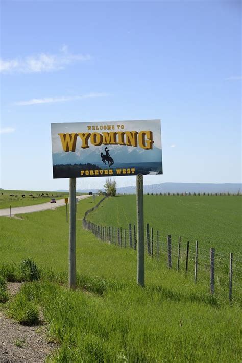 Welcome To Wyoming State Sign Stock Photos Free And Royalty Free Stock