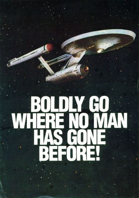 Star Trek Boldly Go Where No Man Has Gone Before Poster