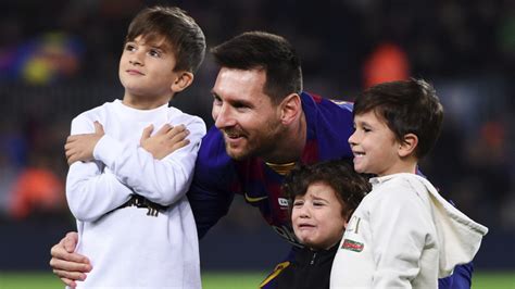 lionel messi s son steals the show in kickabout [watch]