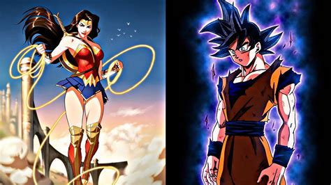 What If Goku Was In Dc Universe Goku X Wonder Woman One Shot Youtube