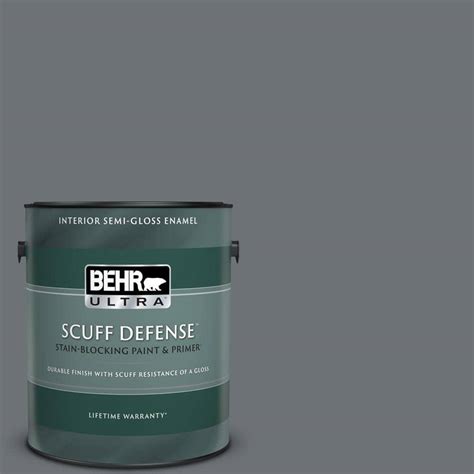 Behr Ultra Gal Mq Dawn Gray Extra Durable Semi Gloss Enamel