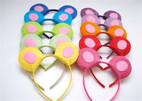 Colorful Bear Ears Headband By Thethreadhouse On Etsy