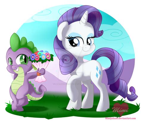Spike And Rarity By Mimijuliane On Deviantart