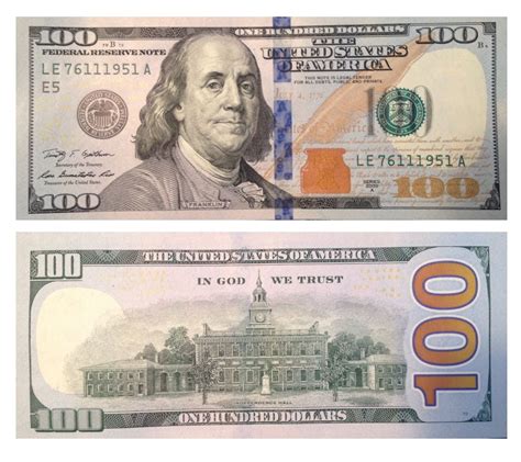 Доллары США кто изображен на 100 долларовой купюре Английский просто