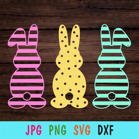Easter Bunny Svg For Cricut Happy Easter Print For T Shirt Etsy