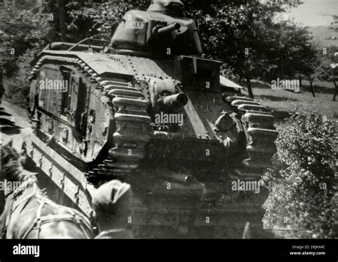 World War Ii France Tanks B1 Bis Char B1 Bis 437 Named Surcouf Of