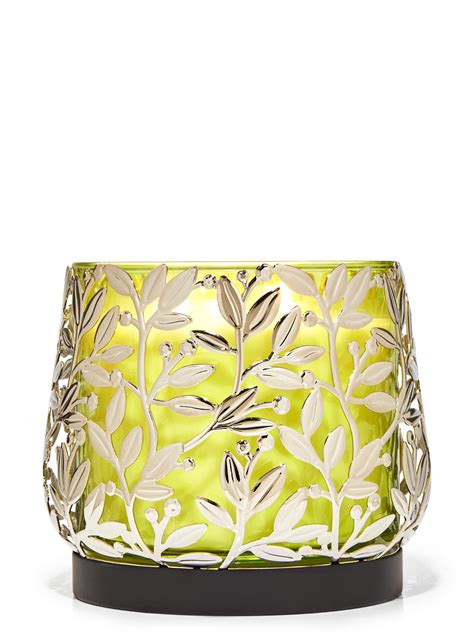 Bath And Body Works Botanical Bling 3 Wick Candle Holder