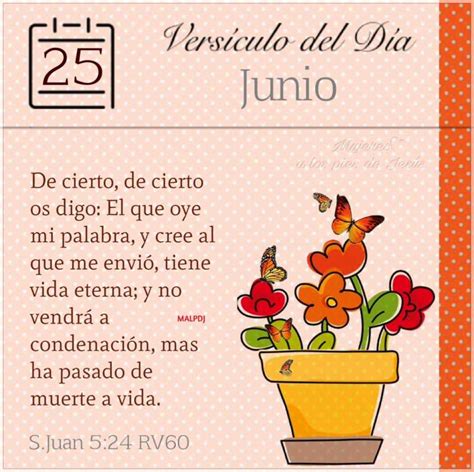 Versículo Del Día Juan 524 Rv60
