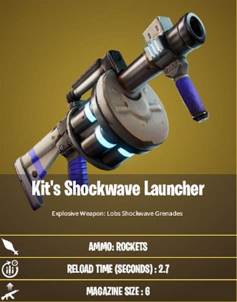 Apparently only 2,kit and the engineer, both have 2 items , the engineer has a drum gun and a grappler similar to batman's, and kit has a shotgun and some sort of grenade launcher. Temporada 3 Fortnite: nuevas armas y sus estadísticas ...