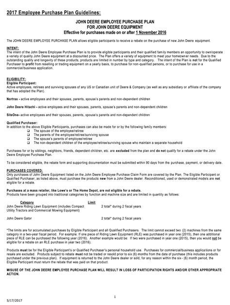 John Deere Employee Rebate Form 2023