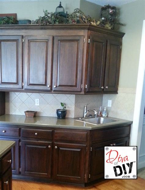 Can you paint kitchen cabinets yourself. Oak cabinet makeover: How to paint like a professional | Staining cabinets, Stained kitchen ...